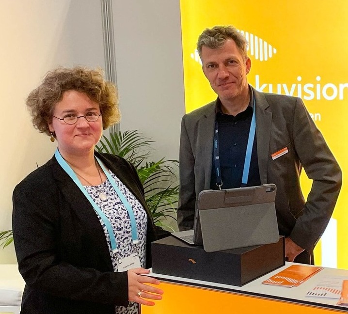 Prof Katarina Stingl, UKT, und Steffen Berenbold, Okuvision